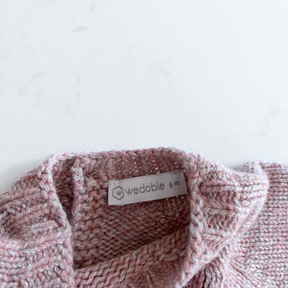 Wedoble girls wool blend sweater pants and bonnet matching set size 6 months - Picture 4 of 12